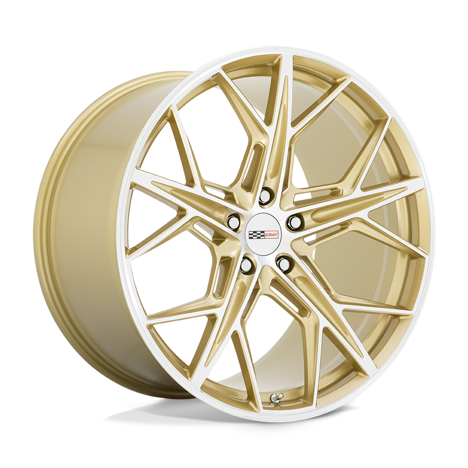 Cray HAMMERHEAD Gloss Gold W/ Mirror Cut Face Wheel