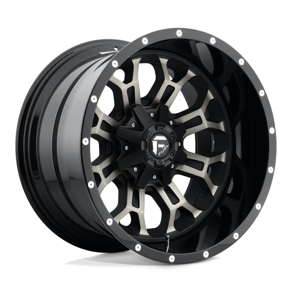 Fuel 1PC D561 CRUSH Gloss Machined Double Dark Tint Wheel