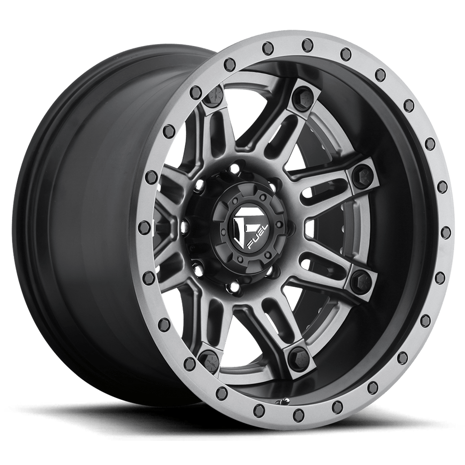 Fuel 2PC D232 HOSTAGE Matte Gun Metal Wheel