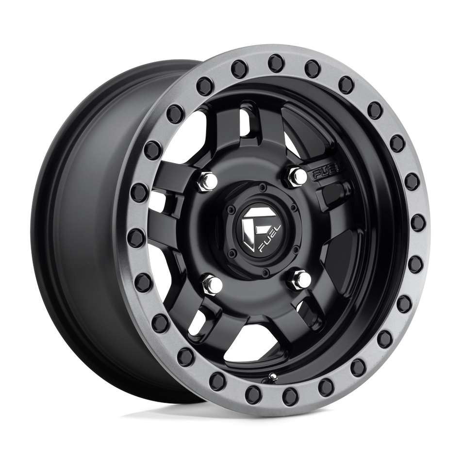 Fuel UTV D557 ANZA Matte Black Gun Metal Ring Wheel