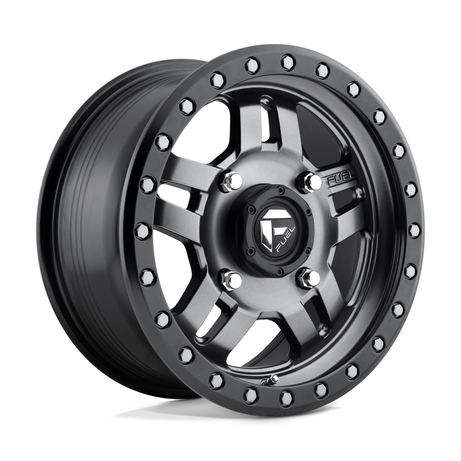 Fuel UTV D558 ANZA Matte Gun Metal Black Bead Ring Wheel