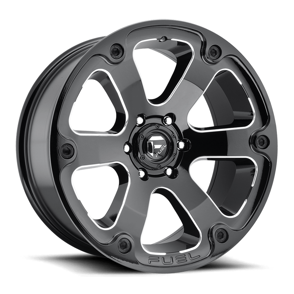 Fuel 1PC D562 BEAST Gloss Black Milled Wheel