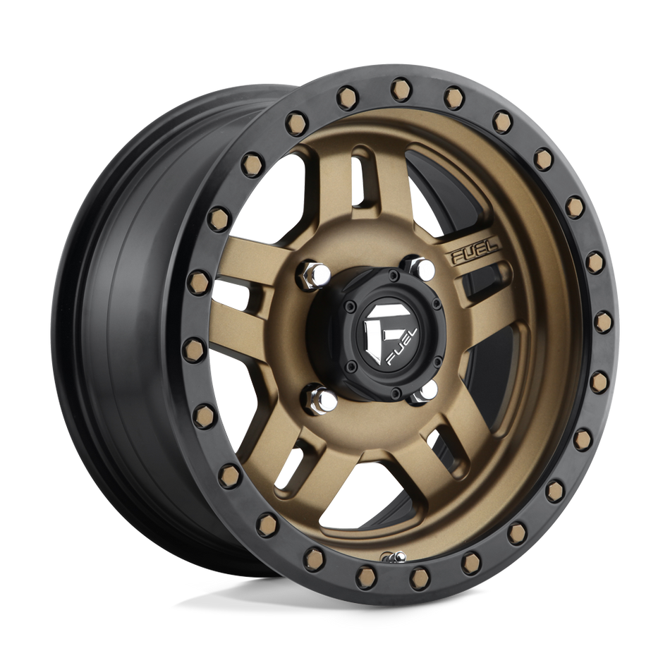 Fuel UTV D583 ANZA 4+3 Matte Bronze Black Bead Ring Wheel