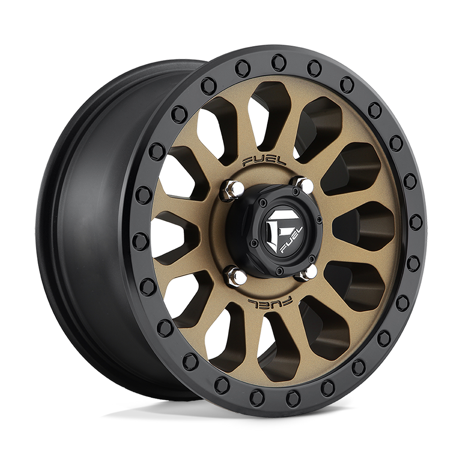 Fuel UTV D600 VECTOR UTV Matte Bronze Black Bead Ring Wheel
