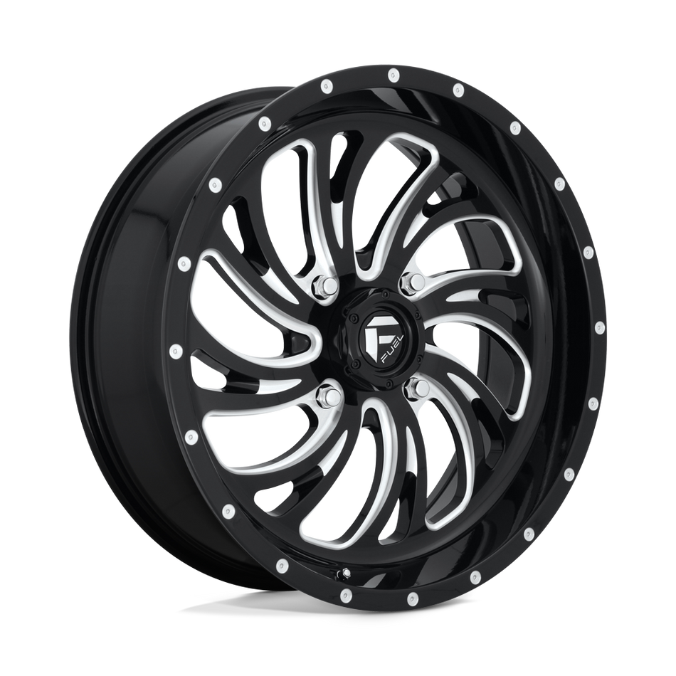 Fuel UTV D641 KOMPRESSOR Gloss Black Milled Wheel