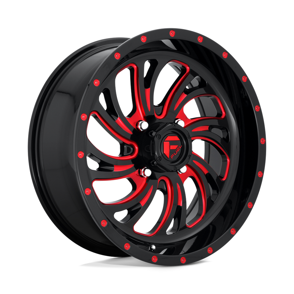 Fuel UTV D642 KOMPRESSOR Gloss Black Red Tinted Clear Wheel