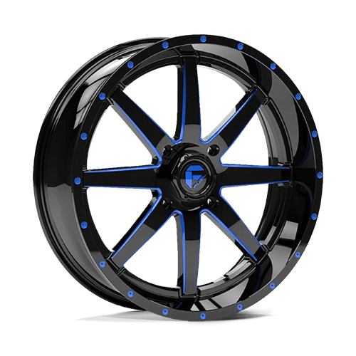 Fuel UTV D651 MAVERICK UTV GLOSS BLACK MILLED W/ BLUE TINT
