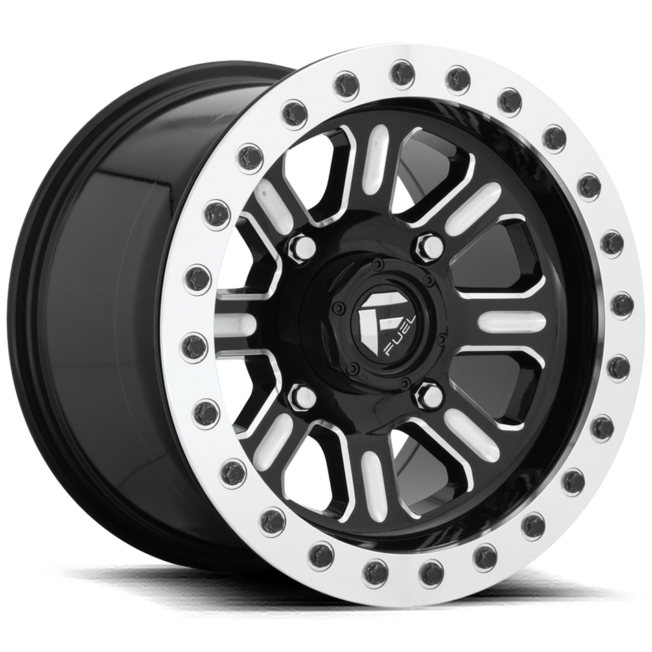 Fuel UTV D910 HARDLINE BEADLOCK Gloss Black Milled Wheel