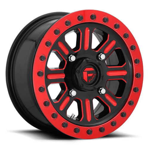 Fuel UTV D911 HARDLINE UTV BEADLOCK GLOSS BLACK W/ RED TINT