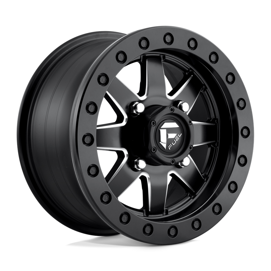 Fuel UTV D938 MAVERICK BEADLOCK Matte Black Milled Wheel