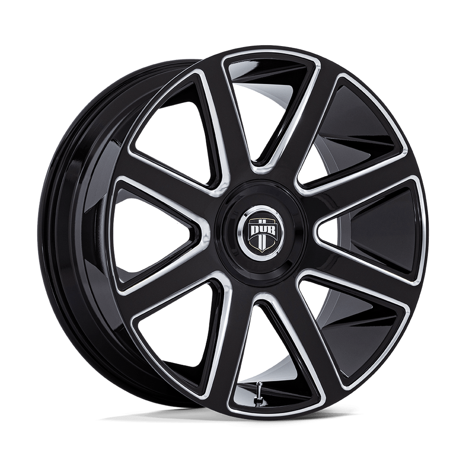 DUB 1PC DC273 PULL Gloss Black Milled Wheel