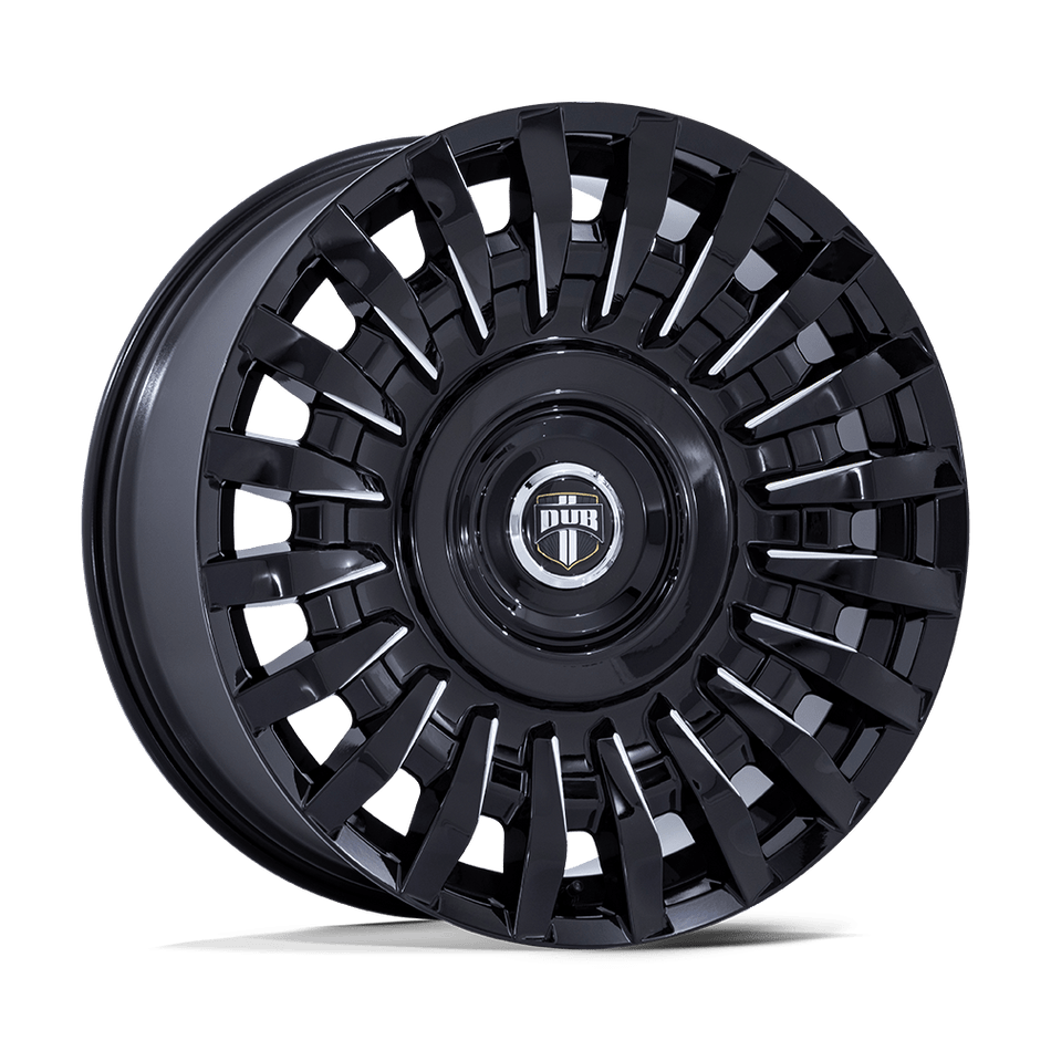 DUB 1PC DC272 HONCHO Gloss Black Milled Wheel