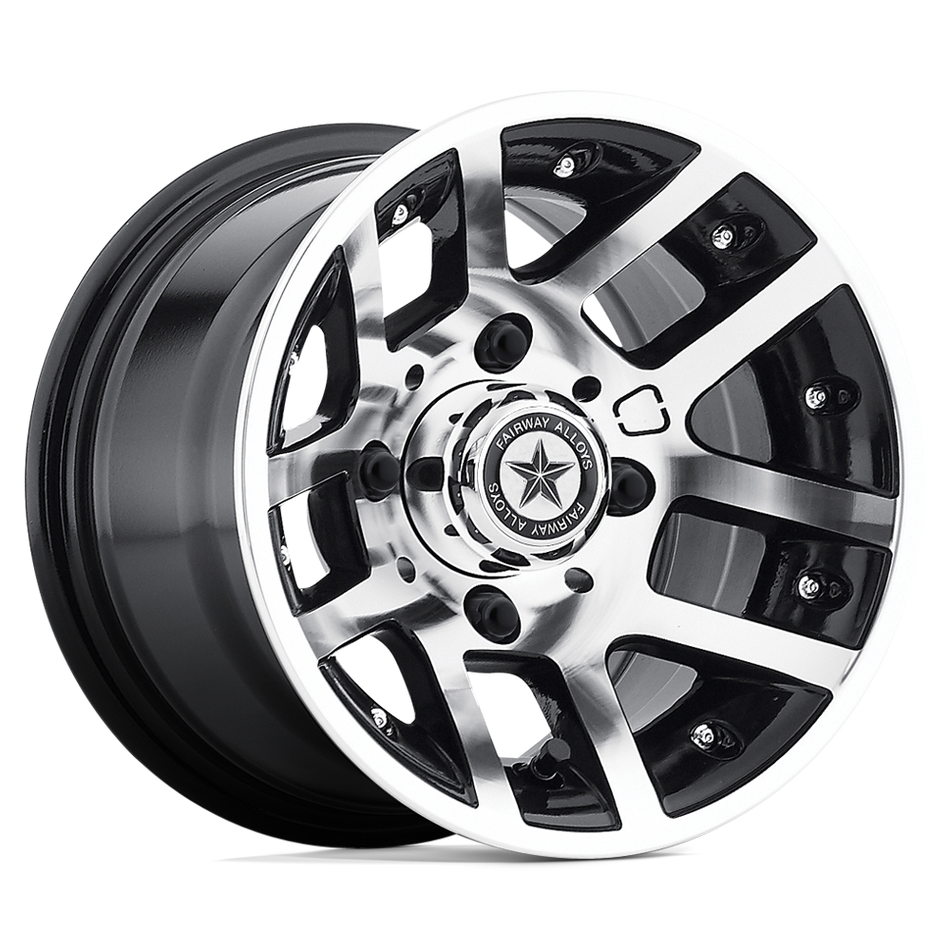 Fairway Alloys FA121 ILLUSION Machined Gloss Black Wheel