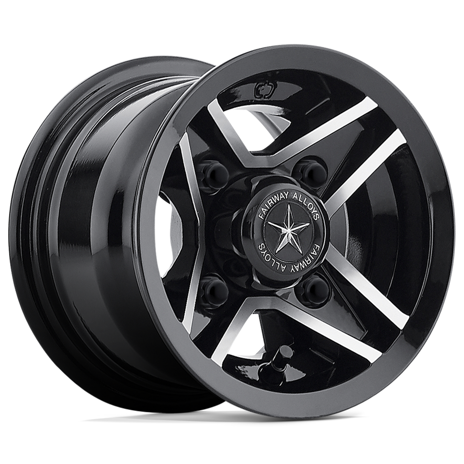 Fairway Alloys FA127 DIVOT Gloss Black Machined Wheel