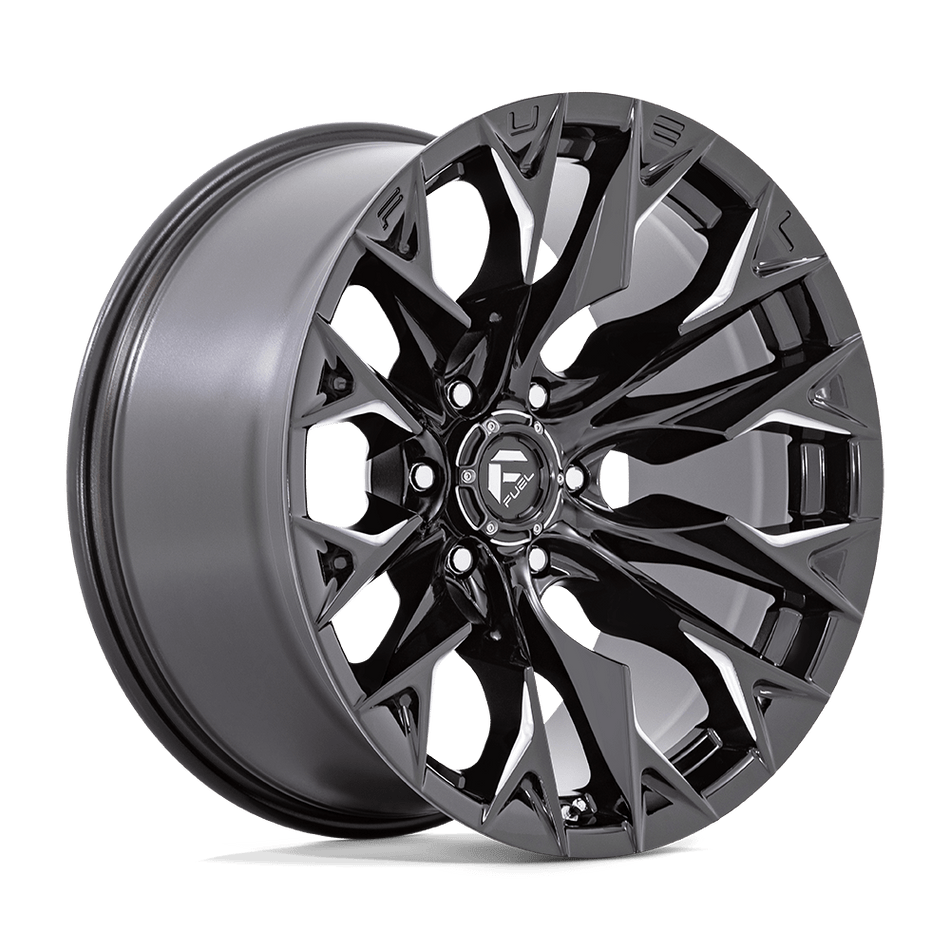 Fuel 1PC D803 FLAME Gloss Black Milled Wheel