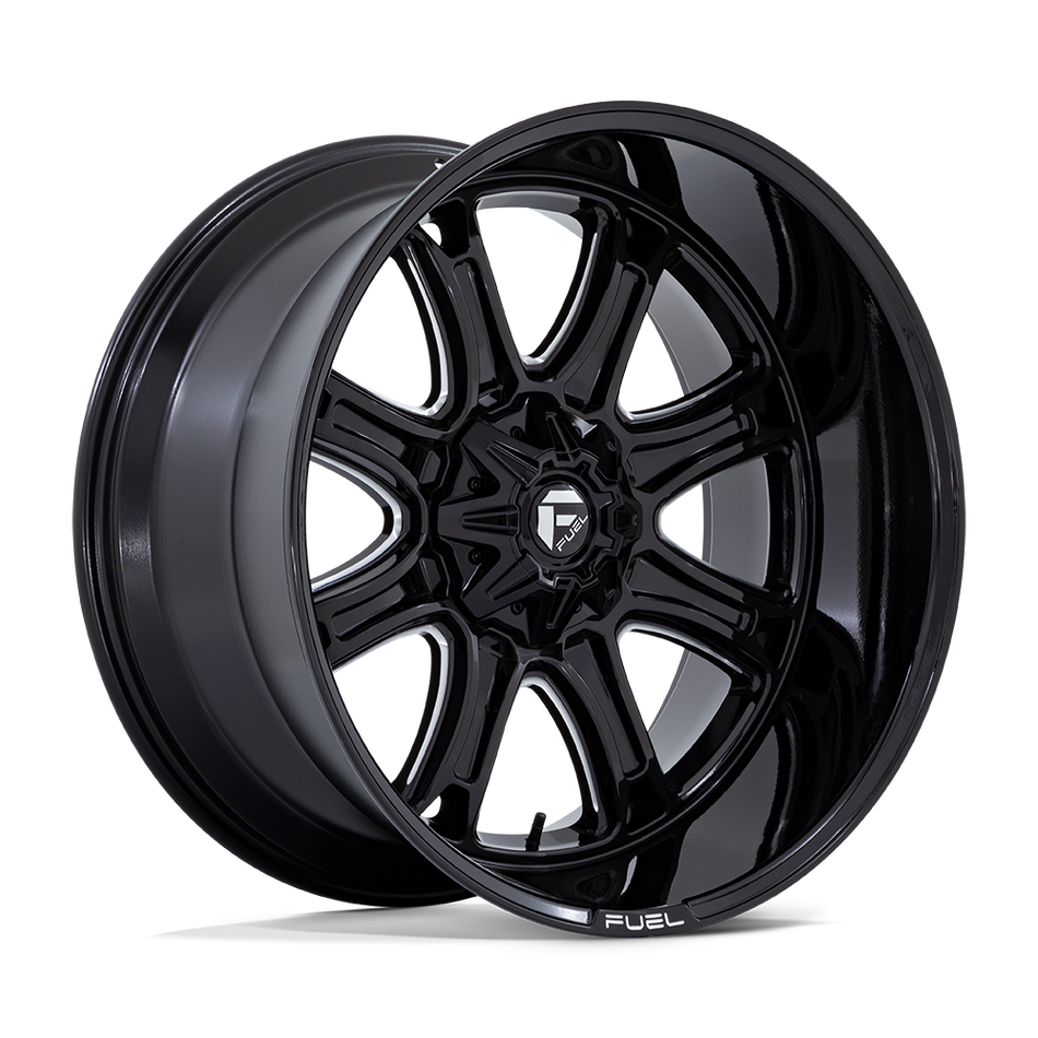 Fuel 1PC DARKSTAR Gloss Black Milled Wheel