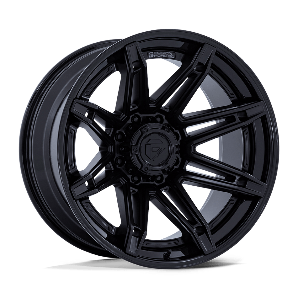 Fuel 1PC FC401 BRAWL Matte Black With Gloss Black Lip Wheel