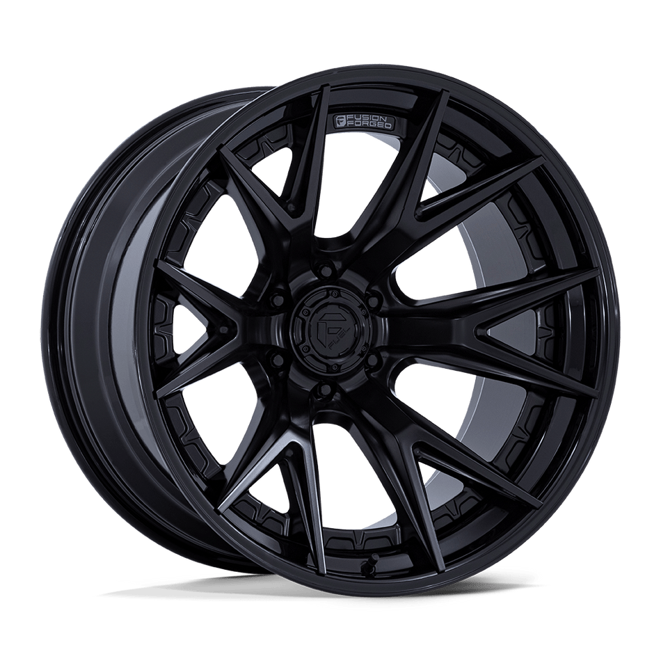 Fuel 1PC FC402 CATALYST Matte Black With Gloss Black Lip Wheel