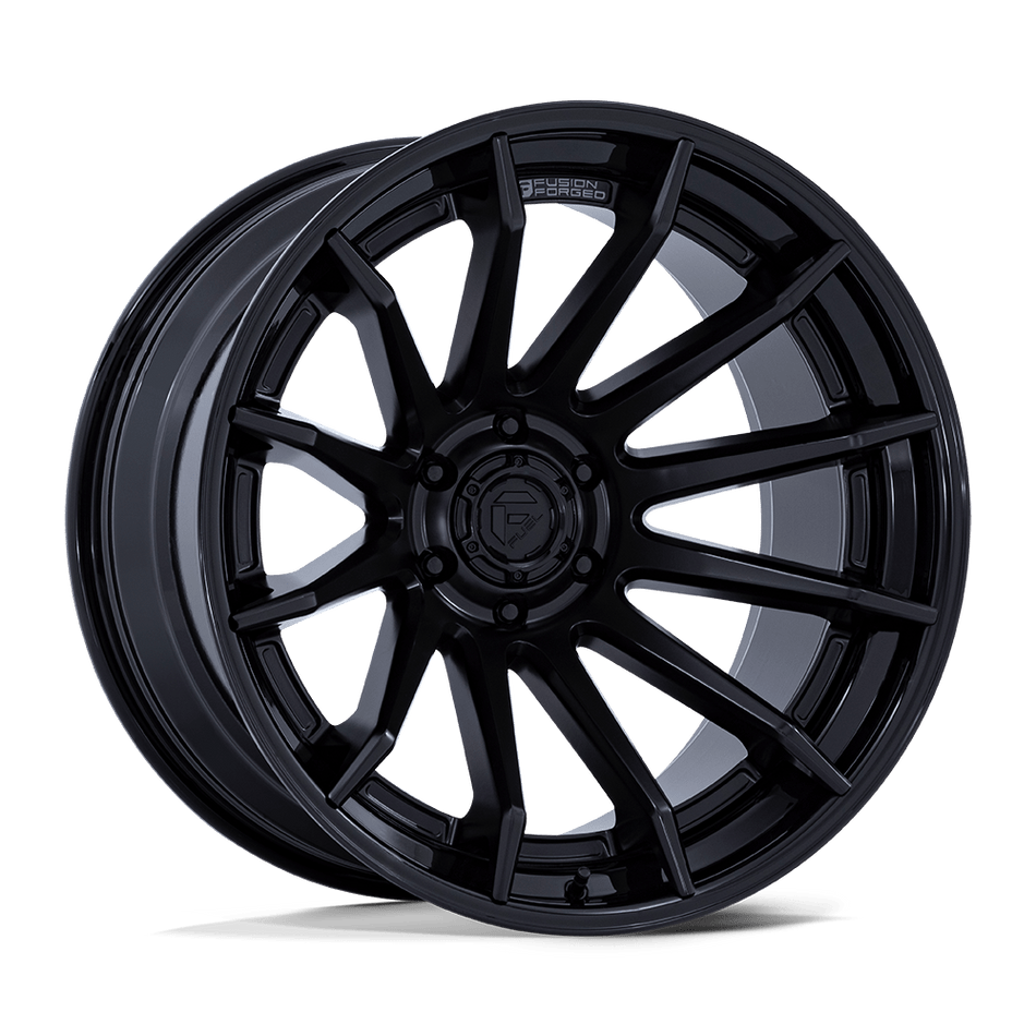 Fuel 1PC FC403 BURN Matte Black With Gloss Black Lip Wheel