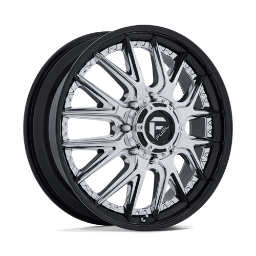 Fuel 1PC D407 CATALYST DUALLY CHROME W/ GLOSS BLACK LIP