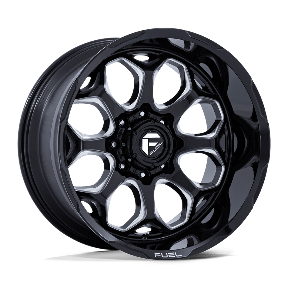 Fuel 1PC FC862 SCEPTER Gloss Black Milled Wheel