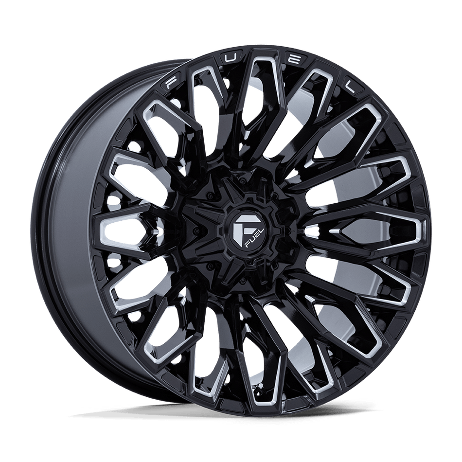 Fuel 1PC FC865 STRIKE Gloss Black Milled Wheel