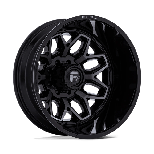 Fuel 1PC D875 FLUX DUALLY GLOSS BLACK BRUSHED FACE W/ GRAY TINT
