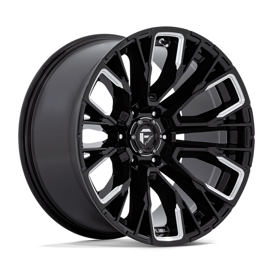 Fuel 1PC D849 REBAR Gloss Black Milled Wheel