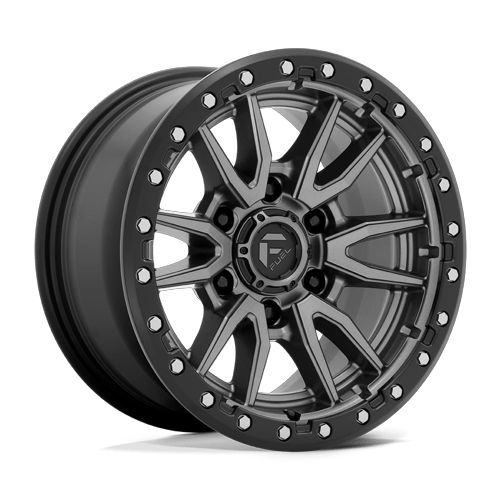 Fuel 1PC D680 REBEL MATTE GUNMETAL BLACK BEAD RING