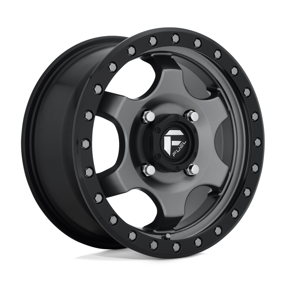 Fuel UTV D640 GATLING Matte Gun Metal Black Bead Ring Wheel