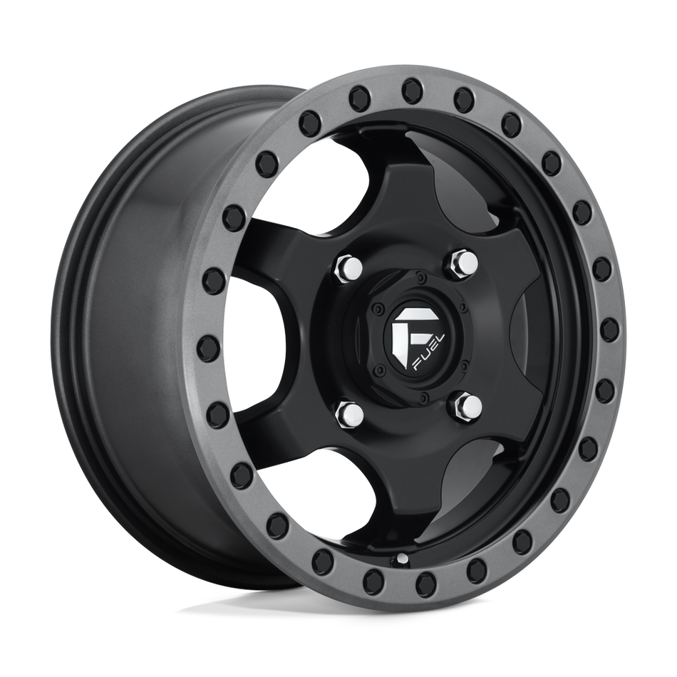 Fuel UTV D639 GATLING Matte Black Gun Metal Ring Wheel