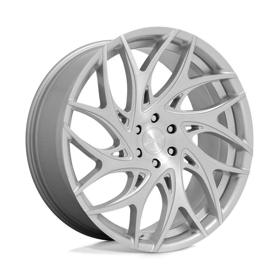 DUB 1PC S261 G.O.A.T. Silver Brushed Face Wheel