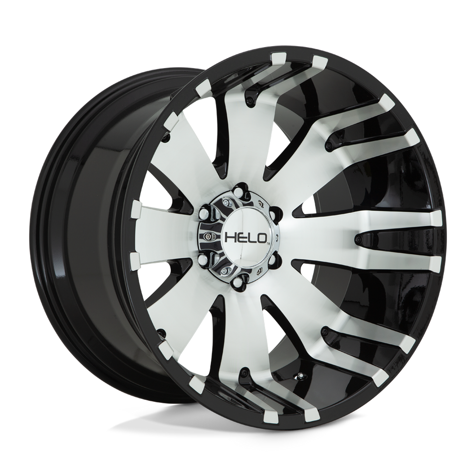 Helo HE917 Gloss Black Machined Wheel