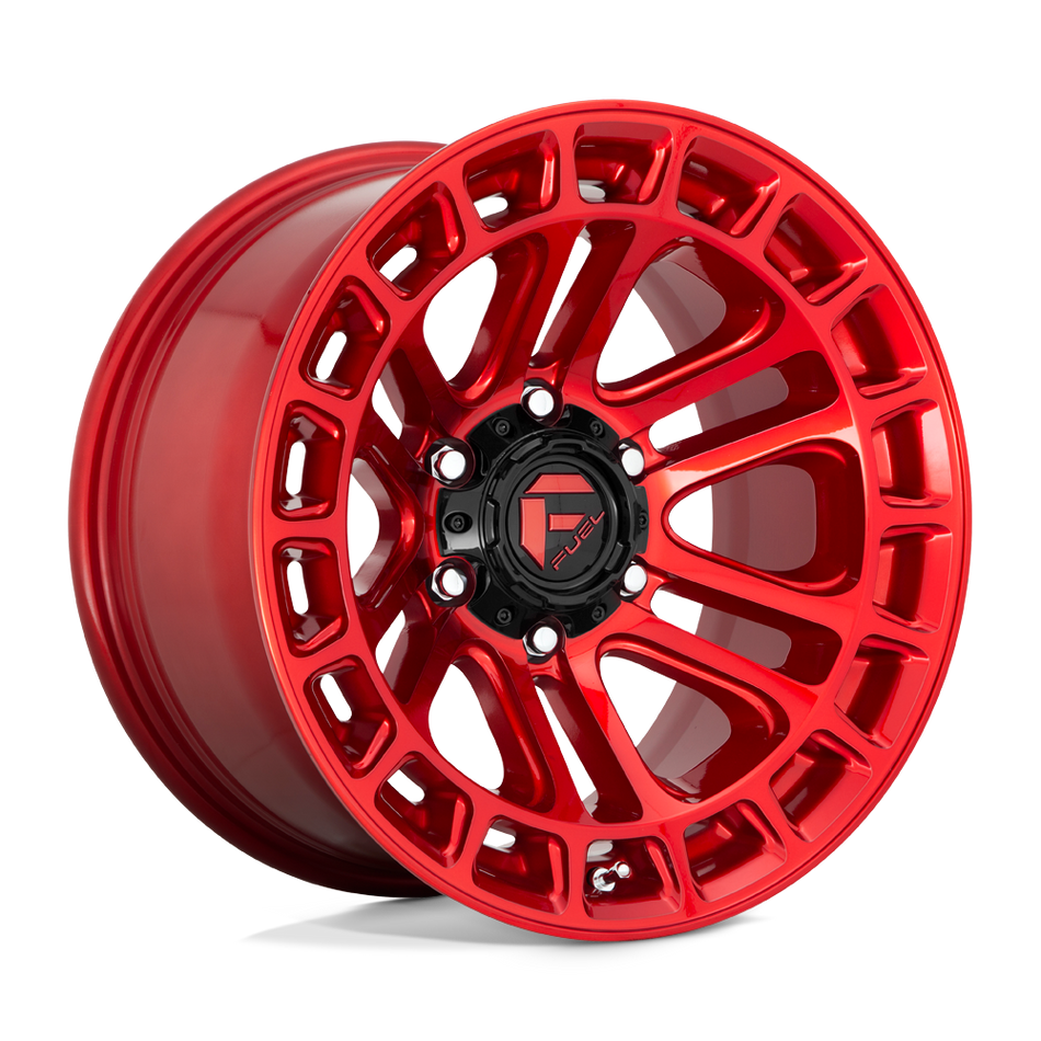 Fuel 1PC D719 HEATER Candy Red Machined Wheel