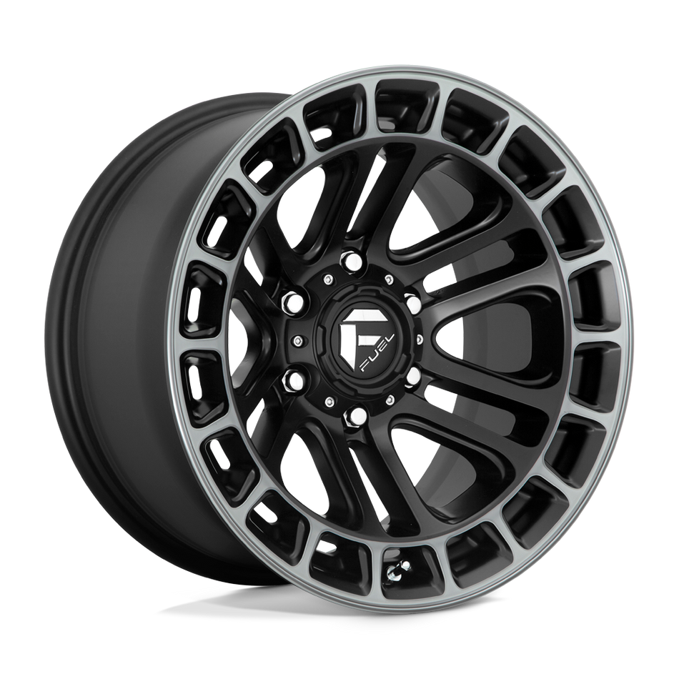 Fuel 1PC D720 HEATER Matte Black Double Dark Tint Machined Wheel