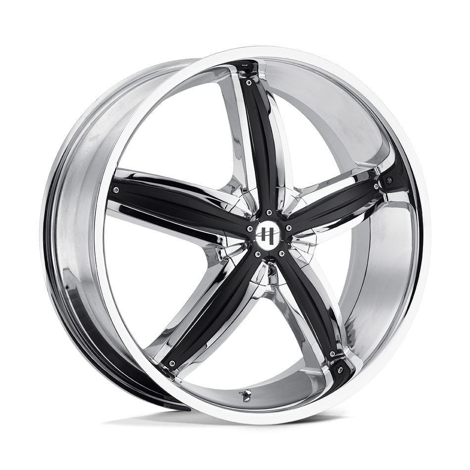 Helo HE844 Chrome Plated With Gloss Black Accents Wheel
