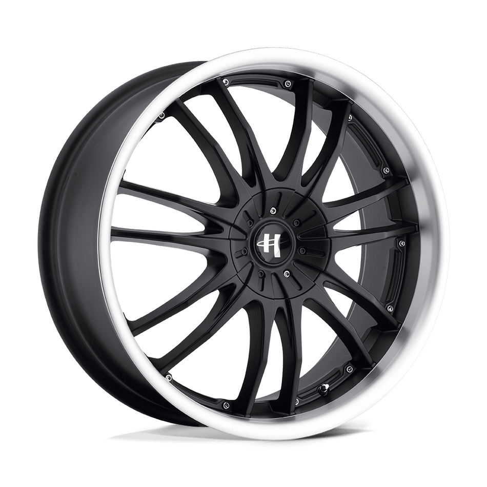 Helo HE845 Gloss Black Machined Wheel