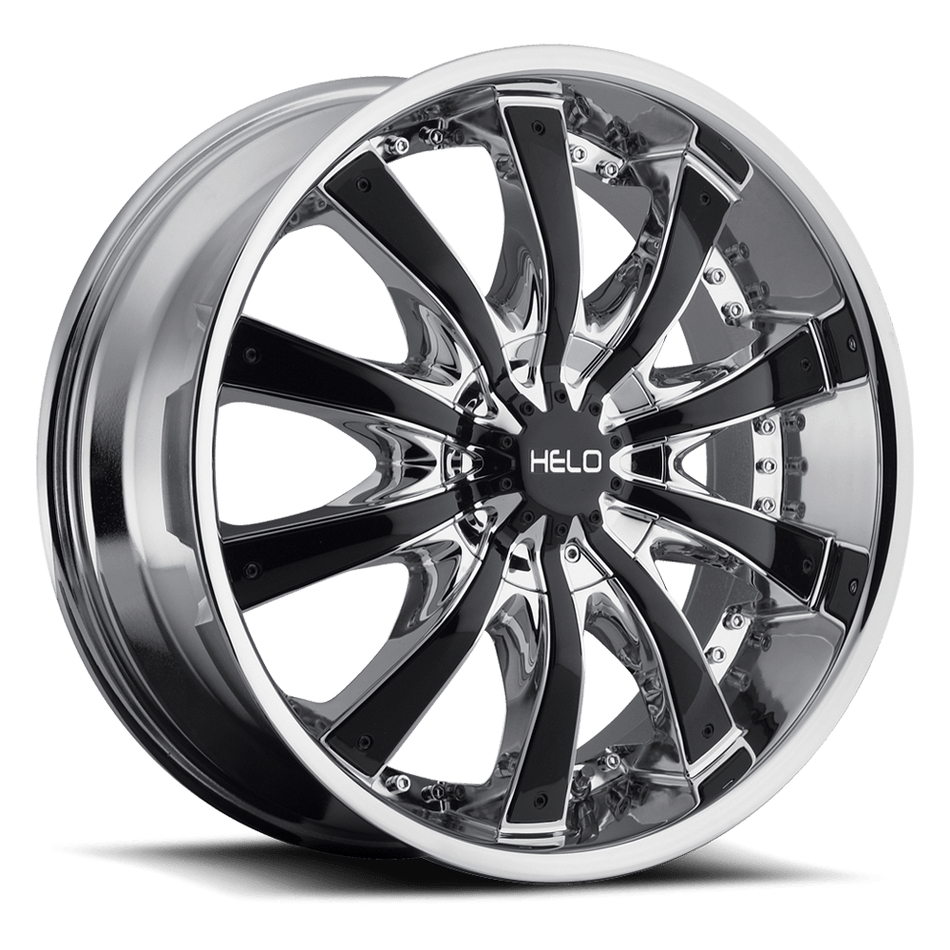 Helo HE875 Chrome Plated With Gloss Black Accents Wheel