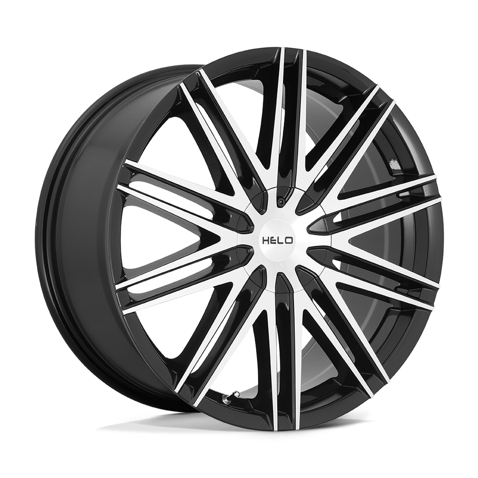 Helo HE880 Gloss Black Machined Face Wheel