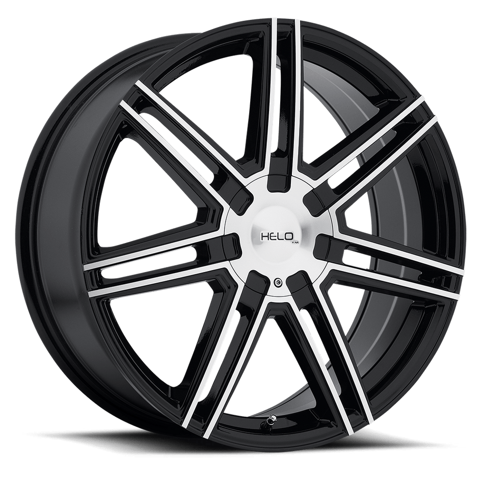 Helo HE884 Gloss Black With Machined Face Wheel