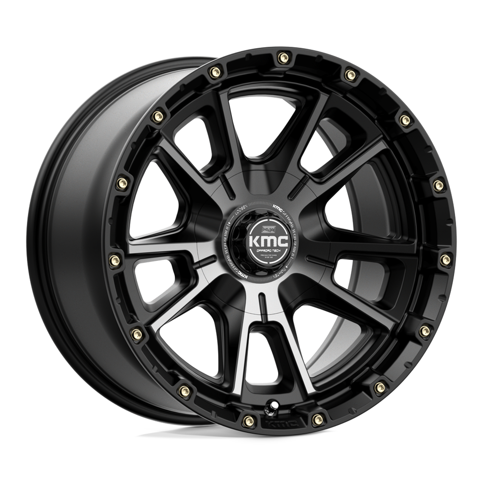 KMC KM100 SYNC Satin Black With Gray Tint Wheel