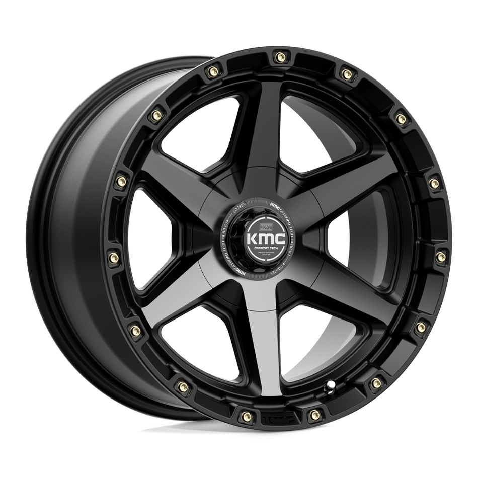 KMC KM101 TEMPO Satin Black With Gray Tint Wheel
