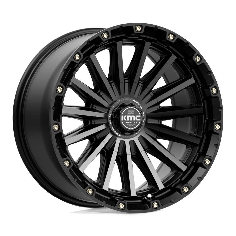 KMC KM102 SIGNAL Satin Black With Gray Tint Wheel