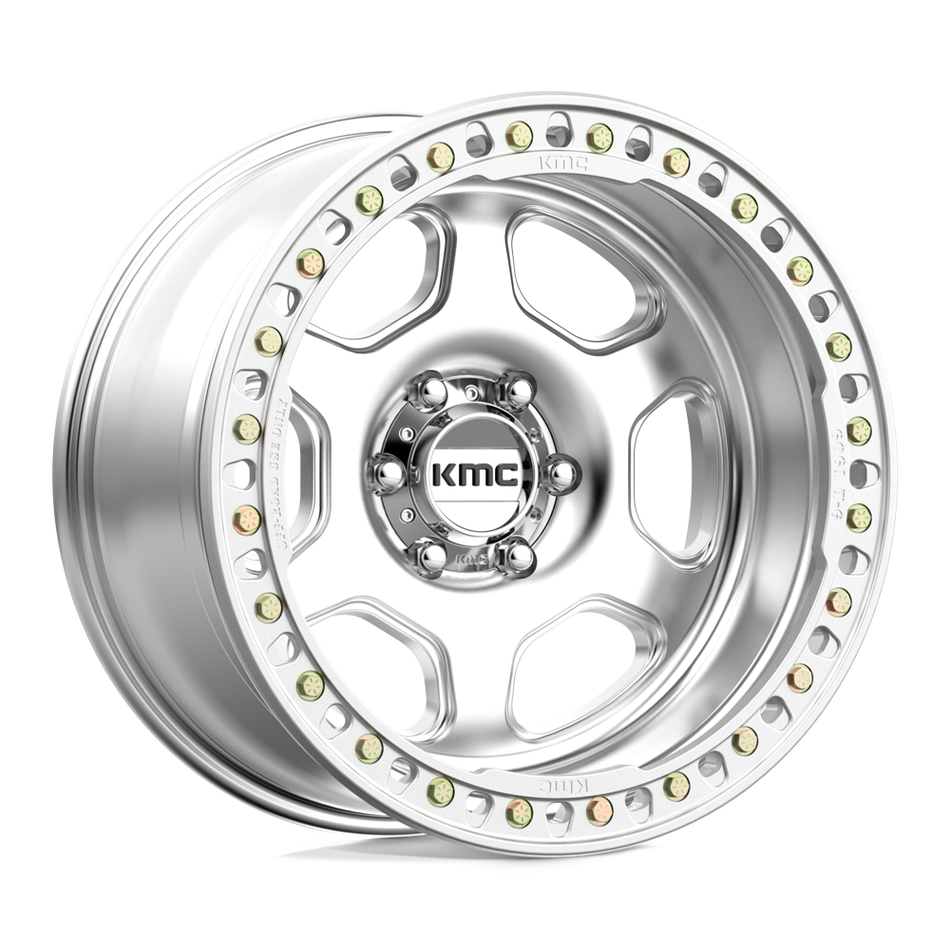 KMC KM233 HEX BEADLOCK Machined Wheel