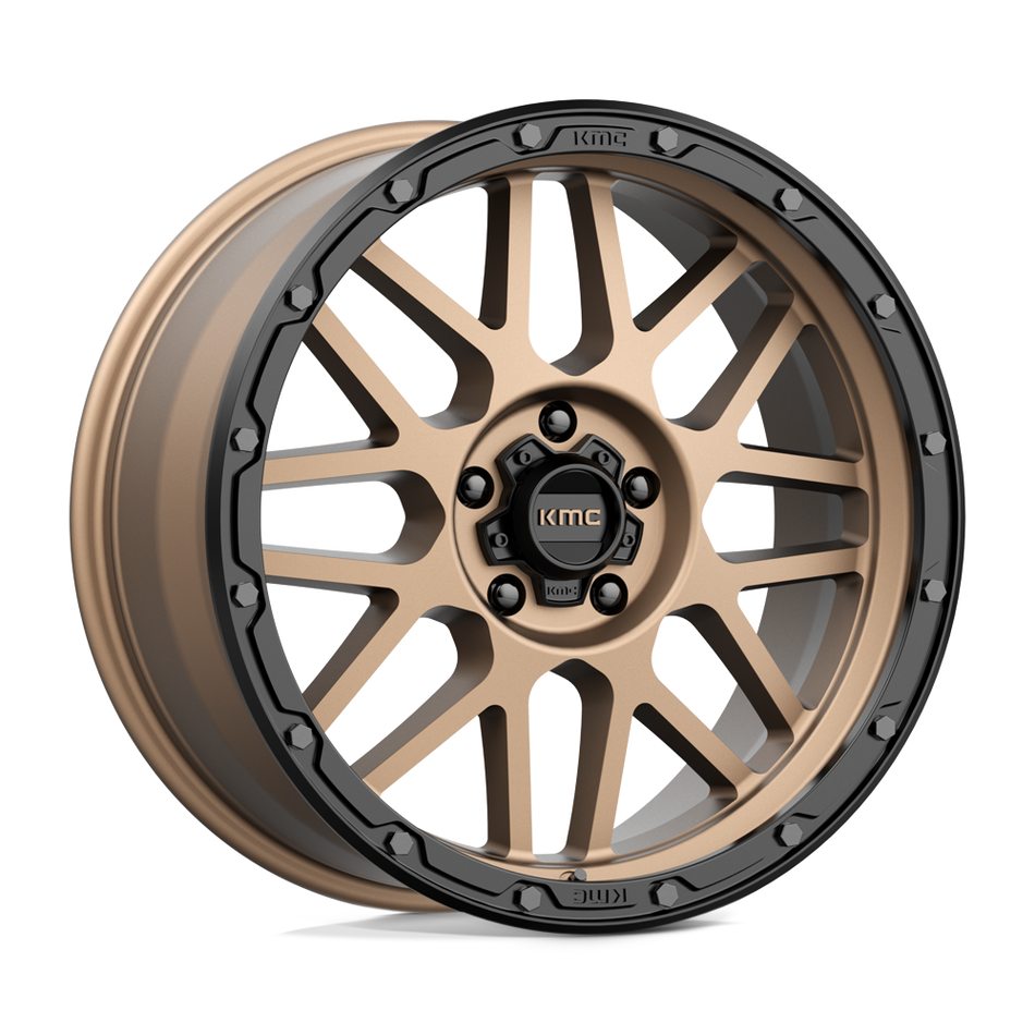 KMC KM535 GRENADE OFF-ROAD Matte Bronze Matte Black Lip Wheel