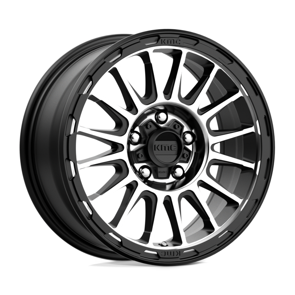 KMC KM542 IMPACT Satin Black Machined Wheel