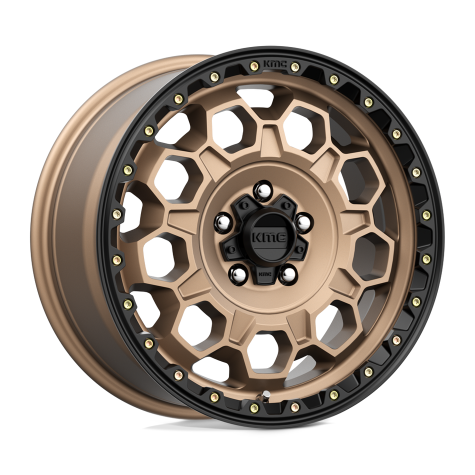 KMC KM545 TREK Matte Bronze With Black Lip Wheel