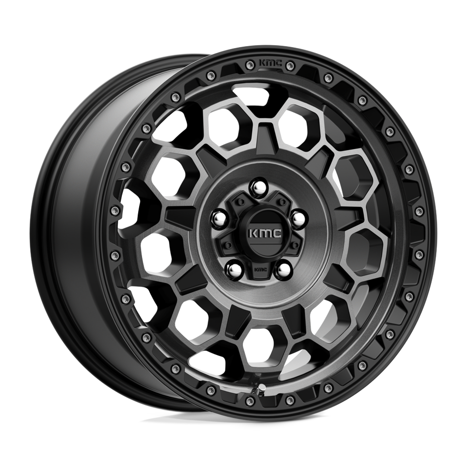 KMC KM545 TREK Satin Black With Gray Tint Wheel
