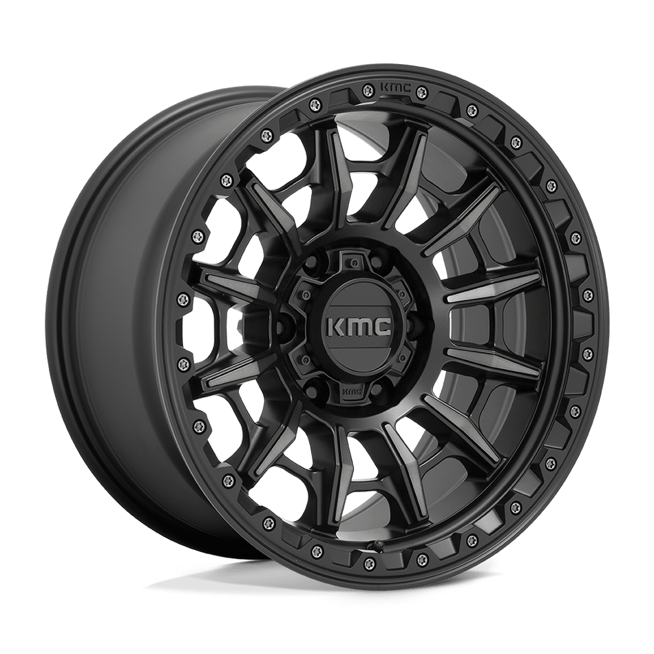 KMC KM547 CARNAGE Satin Black With Gray Tint Wheel