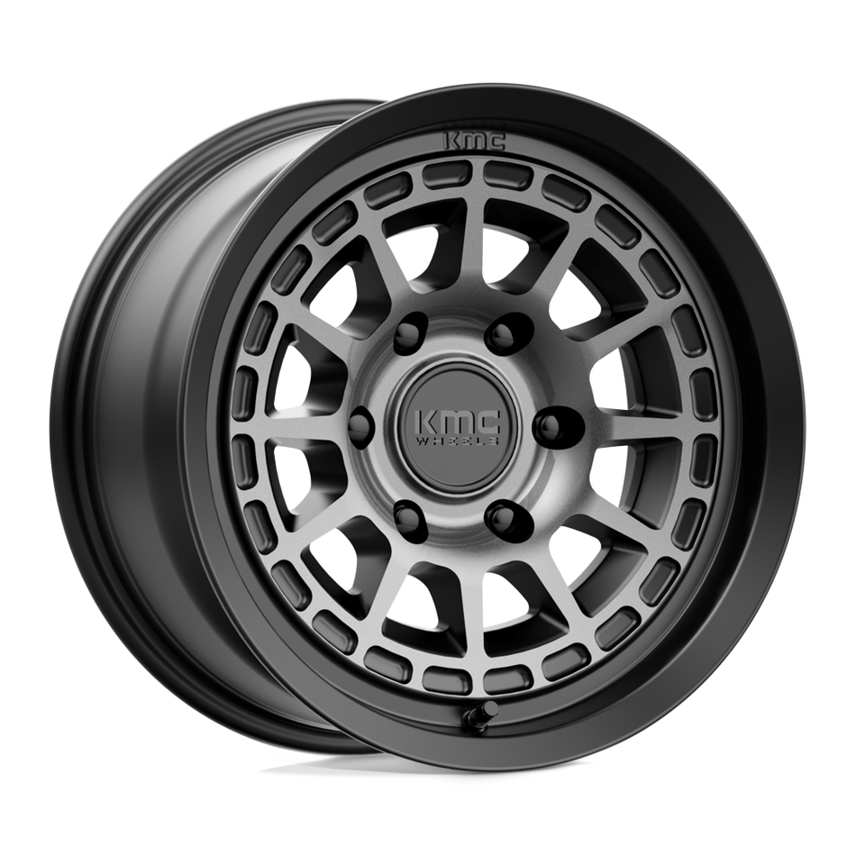 KMC KM719 CANYON Satin Black With Gray Tint Wheel